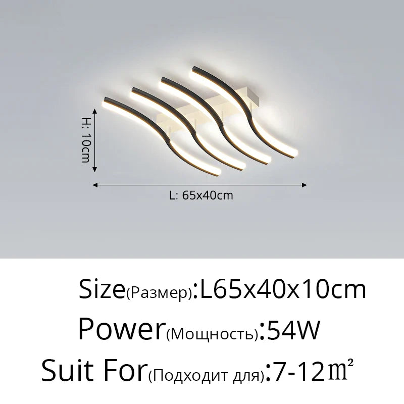 Ceiling light fixture with dimensions and power rating on a gray background