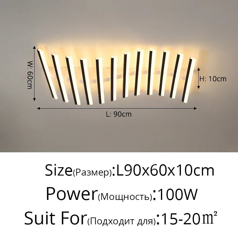 Carrylighthome Modernistic Nordic Fishbone style Ceiling Light - Carry Light