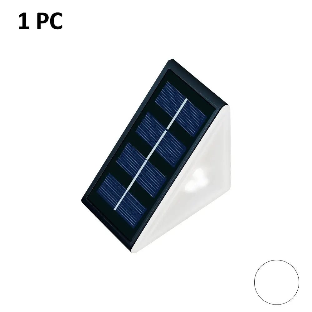 Solar Step Lights – Waterproof RGB LED Outdoor Triangles - Carry Light