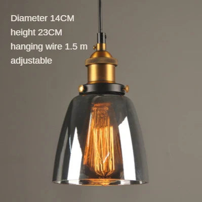 Sleak Transparent Glass and Metal Pendant Ceiling Lights