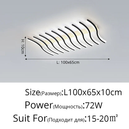 Ceiling light fixture with dimensions and specifications on a gray background