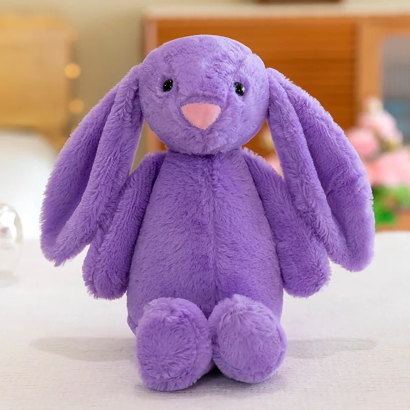Cute Bunny Rabbit Plush Toy – Long - Eared Soft Stuffed Animal Gift for Kids & Babies - Carry Light