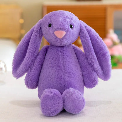 Cute Bunny Rabbit Plush Toy – Long - Eared Soft Stuffed Animal Gift for Kids & Babies - Carry Light