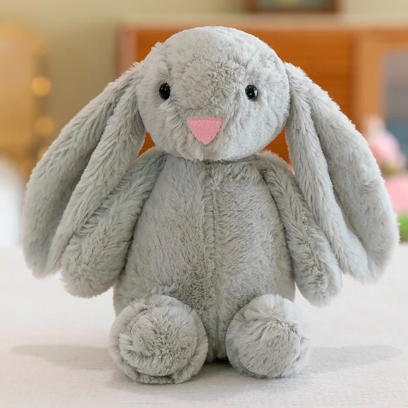 Cute Bunny Rabbit Plush Toy – Long - Eared Soft Stuffed Animal Gift for Kids & Babies - Carry Light