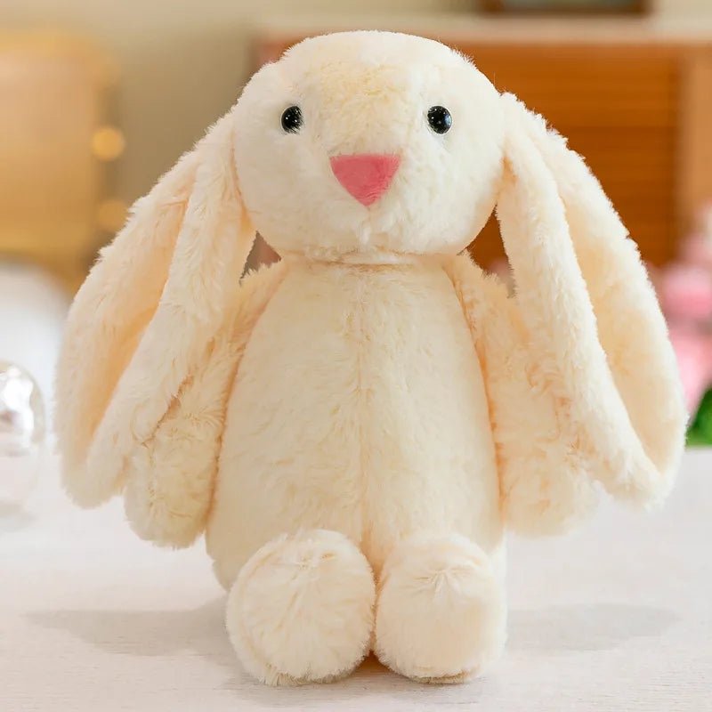 Cute Bunny Rabbit Plush Toy – Long - Eared Soft Stuffed Animal Gift for Kids & Babies - Carry Light