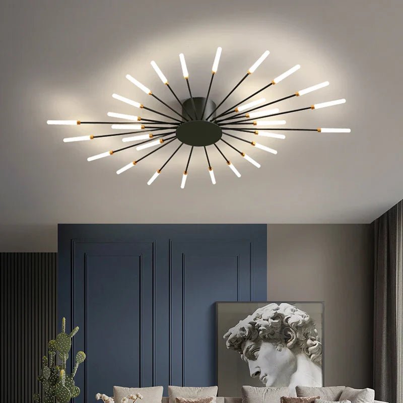 LED Catherine Wheel Firework Style Ceiling Light - Carry Light