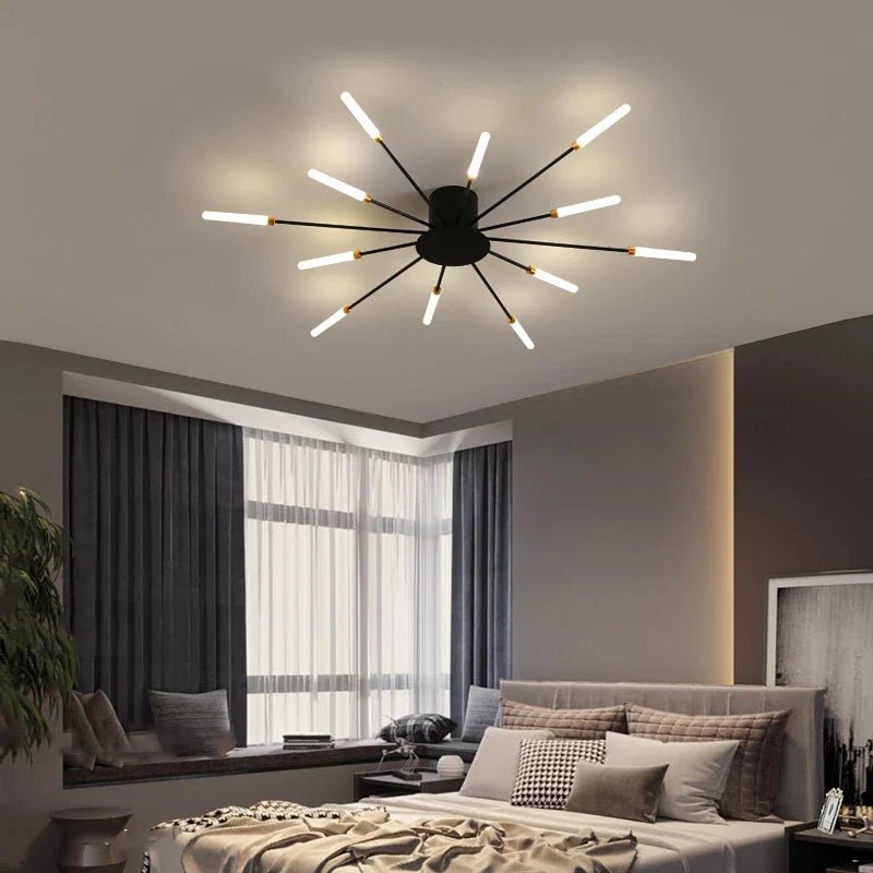 LED Catherine Wheel Firework Style Ceiling Light - Carry Light