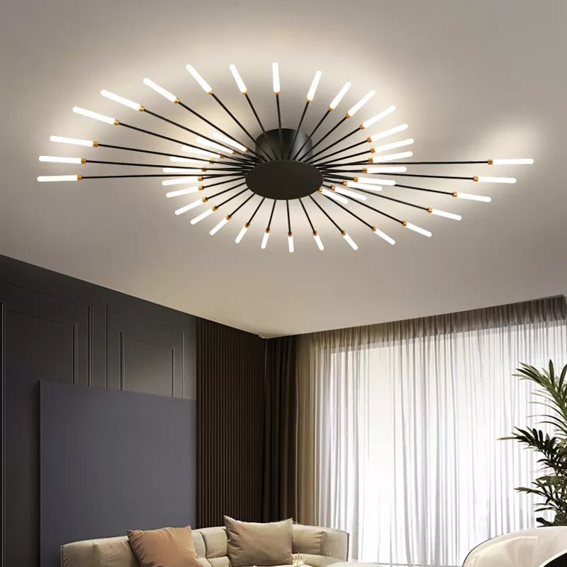LED Catherine Wheel Firework Style Ceiling Light - Carry Light