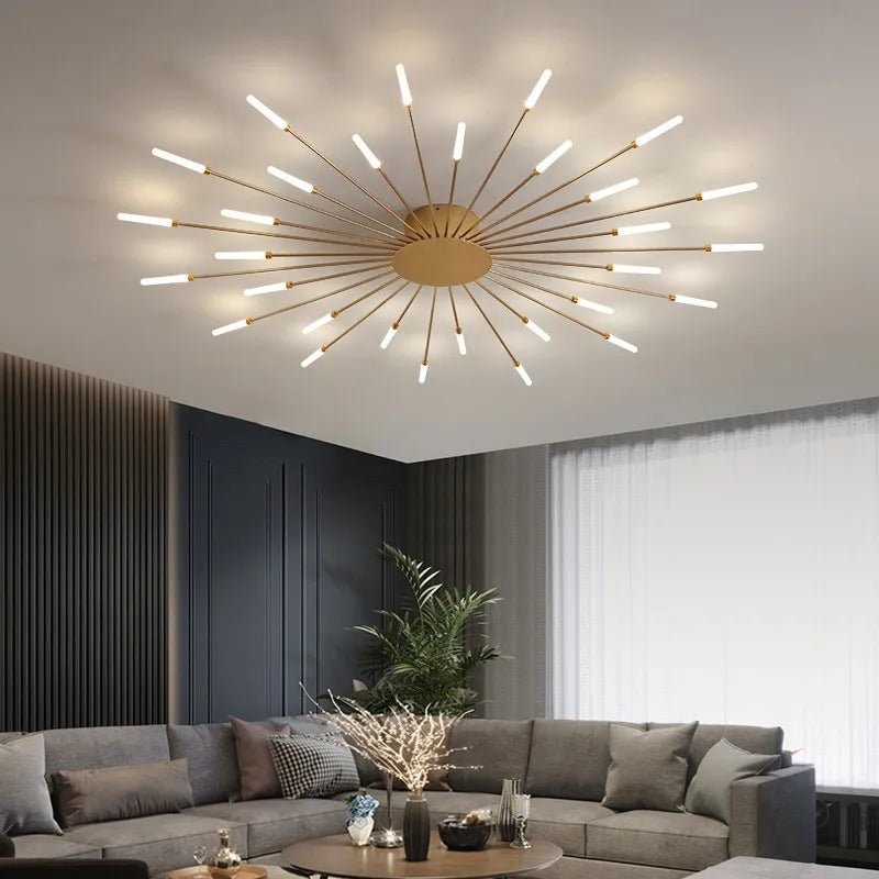 LED Catherine Wheel Firework Style Ceiling Light - Carry Light