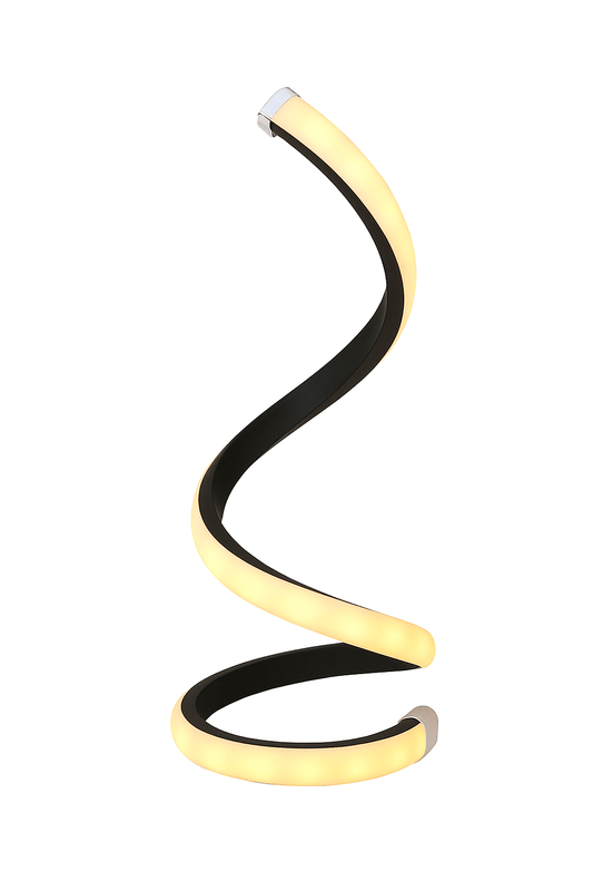 LED Spiral Bedside Lamp – Modern Deformable Table Light - Carry Light