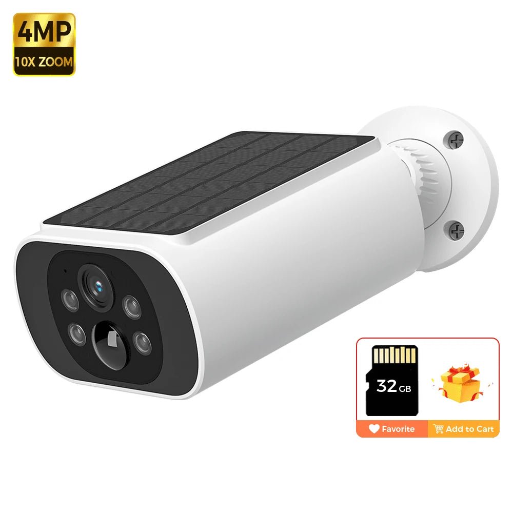 Motion Detecting Wireless Outdoor Night Vision Solar Camera - Carry Light