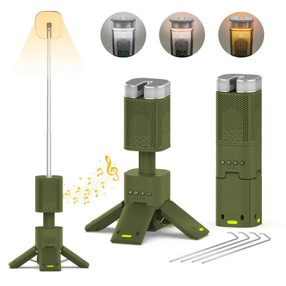 Telescopic LED Camping Light with Bluetooth Speaker - Carry Light